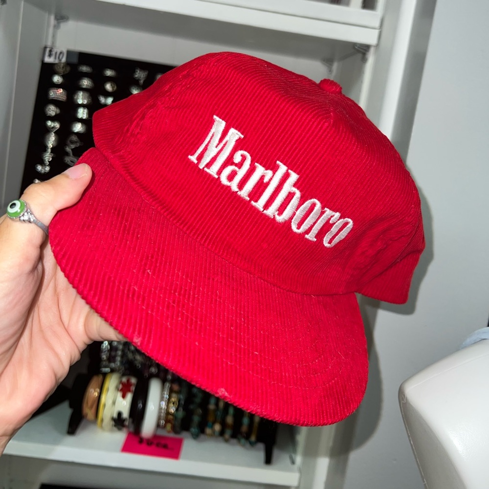 Vintage Marlboro corduroy hat